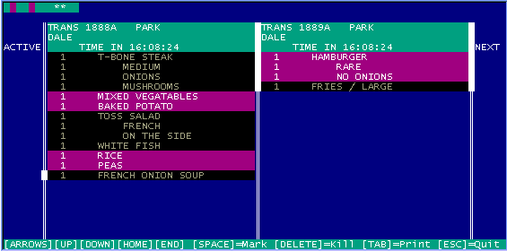 Purchase screen